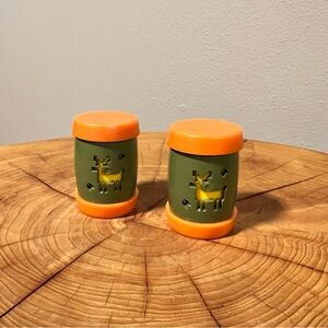 Vintage 1960s St Labre Indian School 2" Salt & Pepper Plastic Shakers